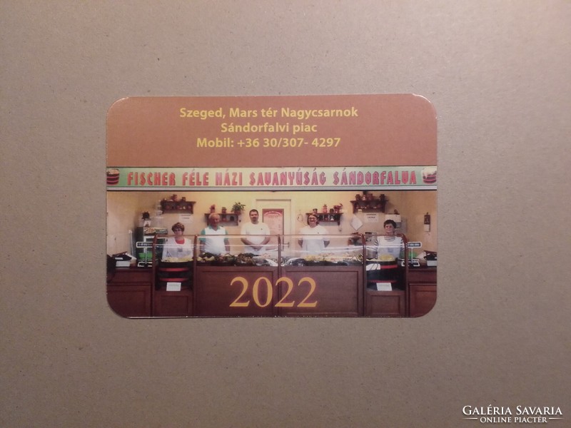 Hungary, card calendar viii.-2022
