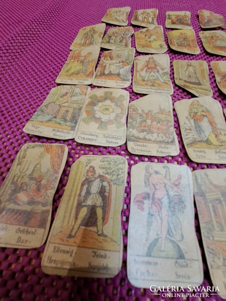 Antique sowing card fortune telling card gypsy card 32 pcs