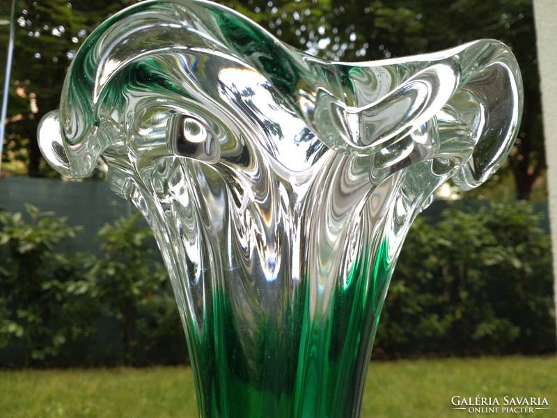 Jelzett RGH Römische Glashütte váza