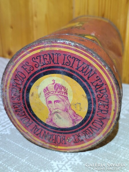 Szent István cukorka nagyon ritka pléh doboz
