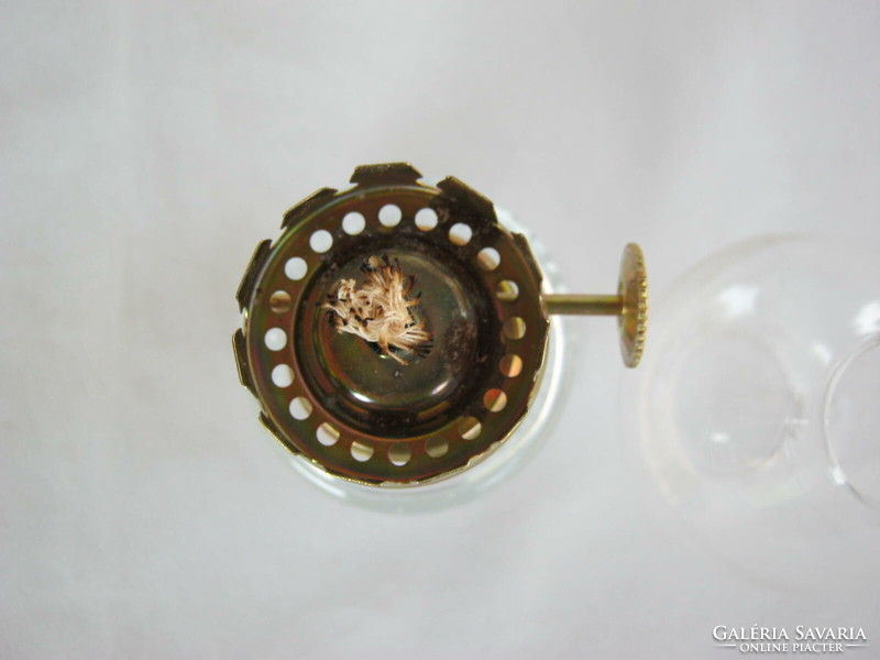 Small glass kerosene lamp