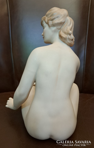 Wallendorf női akt porcelán figura