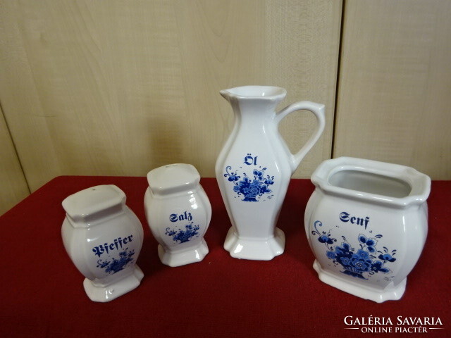 German porcelain, four-piece spice holder. Jokai.