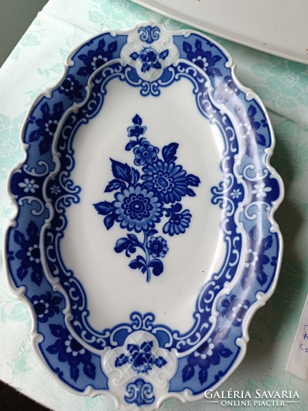 Porcelán(echt Cobalt W) tál  (33x22 cm)