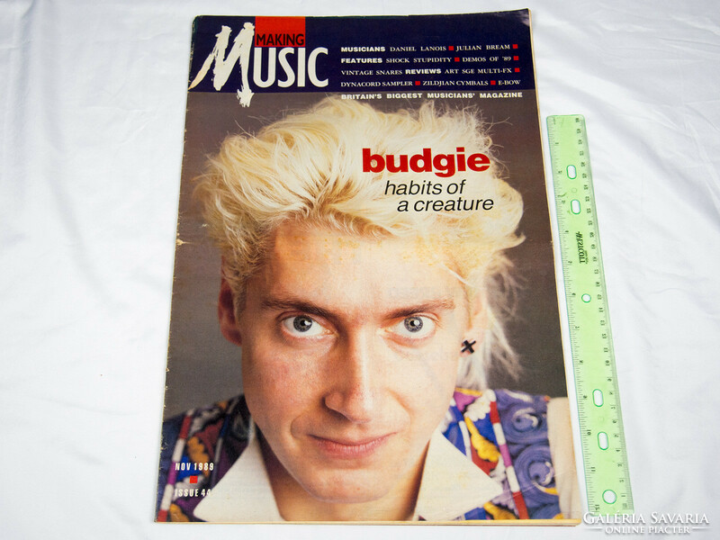 Making Music magazin 89/11 Budgie Creatures Siouxsie Julian Bream Daniel Lanois John Entwislte