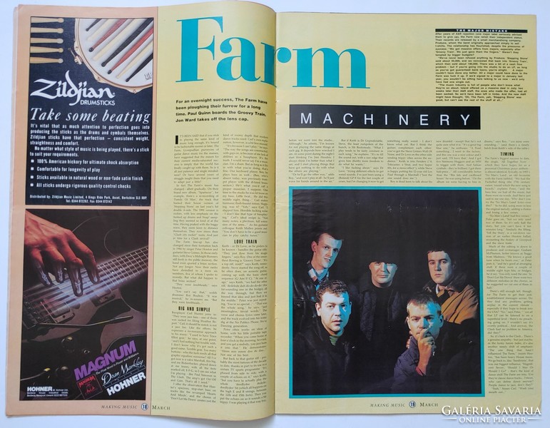 Making Music magazin 91/3 Dream Warriros The Farm John Paul Jones Morrissey