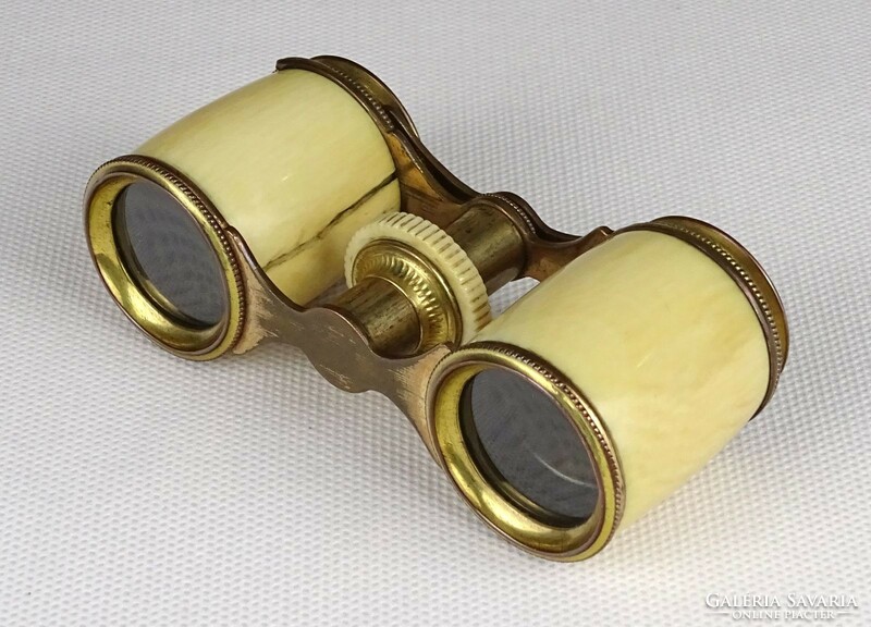 1O560 antique bone inlay French theater binoculars