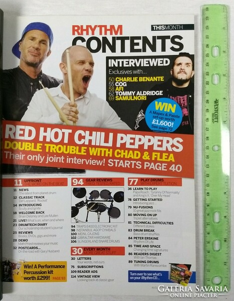 Rhythm magazin 06/8 Red Hot Chili Peppers New York Dolls Whitesnake Anthrax AFI