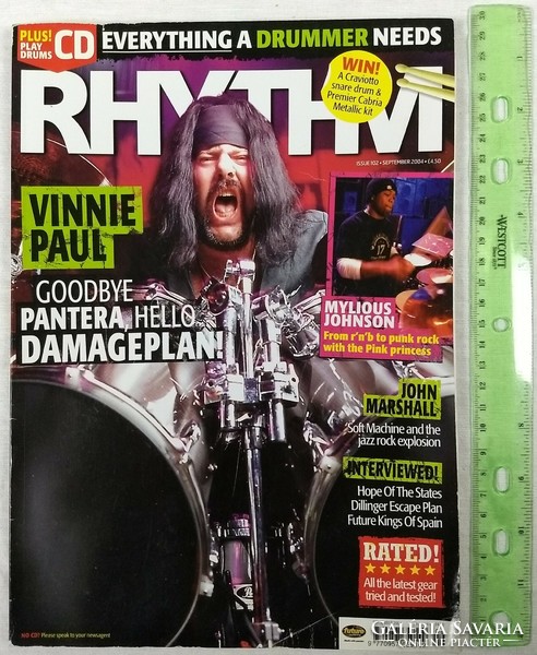 Rhythm magazine 04/9 vinnie paul mylious johnson john marshall andy strachan