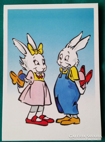 Easter postcard, opening version