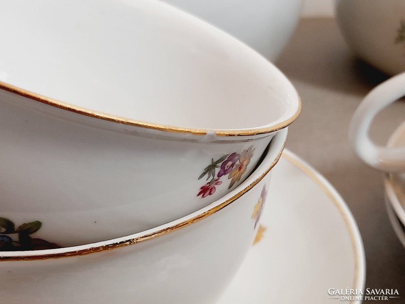 Hollóház porcelain tea set
