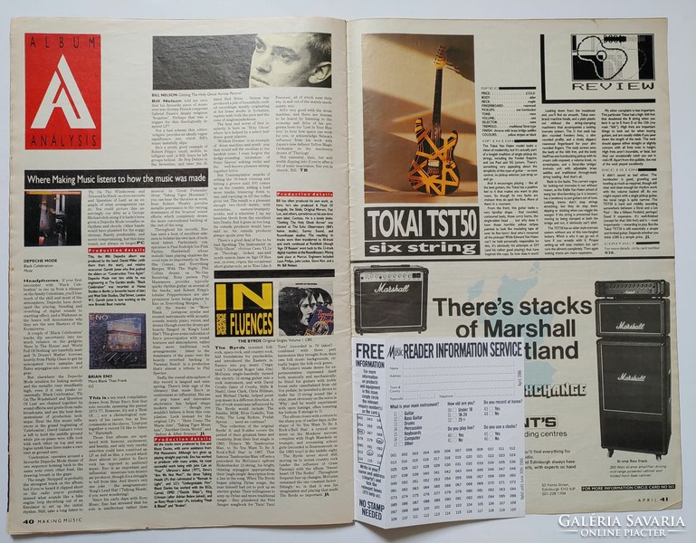 Making Music magazin 86/4 Level 42 Lofgren Marillion Eurythmics Depeche Mode