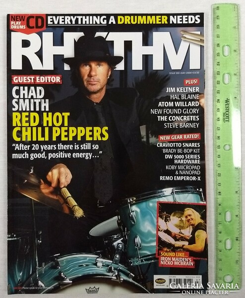 Rhythm magazin 04/7 Red Hot Chili Peppers Jim Keltner Atom Willard Concretes Iron Maiden