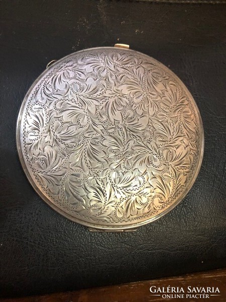 Silver powder holder, art nouveau, 130 gr, size 12 cm.