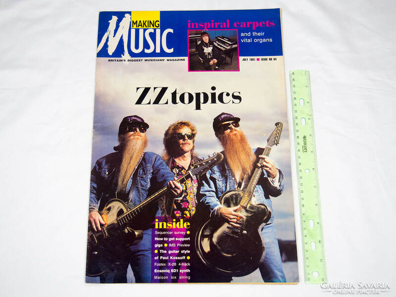 Making music magazine 91/7 zz top inspiral carpets memphis horns nwa van halen