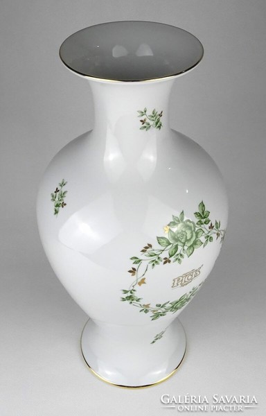 1O566 Nagyméretű Hollóházi porcelán váza 36 cm PICK RELIKVIA
