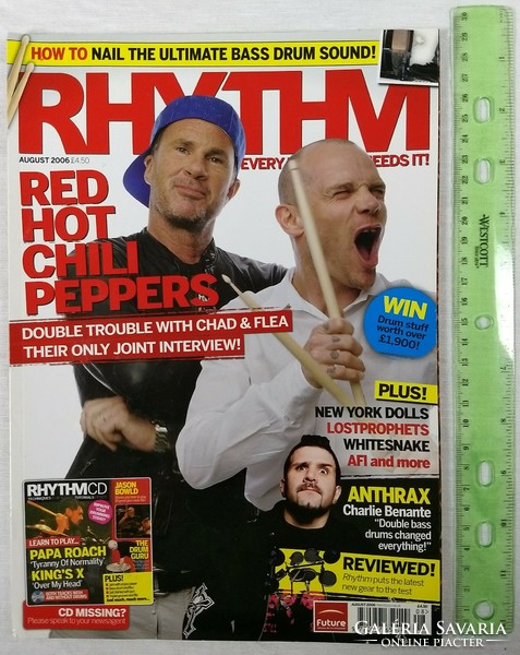 Rhythm magazin 06/8 Red Hot Chili Peppers New York Dolls Whitesnake Anthrax AFI