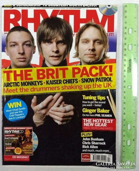 Rhythm magazin 06/7 Arctic Monkeys Kaiser Chiefs Snow Patrol Ginger Baker Bonham Allen