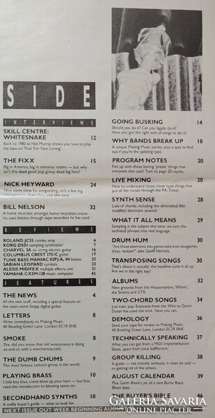 Making Music magazin 86/8 Nick Heyward The Fixx Bill Nelson Neil Murray Talking Heads Led Zeppelin