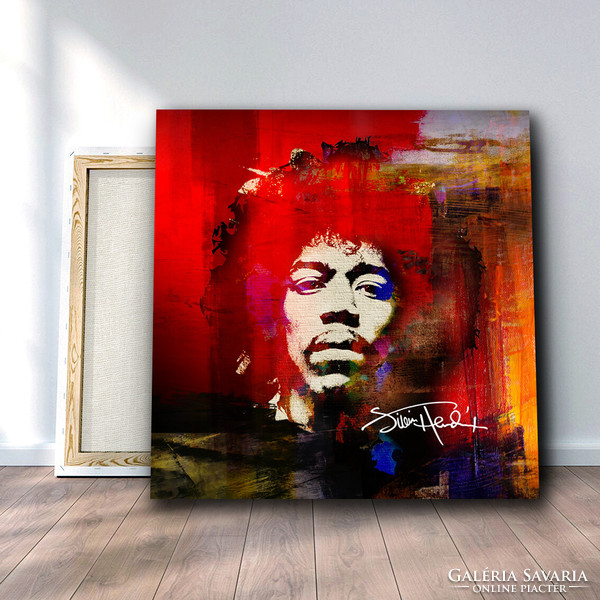 Jimi Hendrix limited art print, 50x50 cm