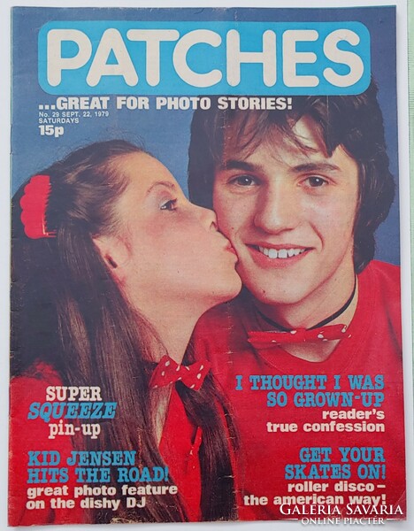 Patches magazin 79/9/22 Squeeze poszter Kid Jensen Billie Joe MacKay
