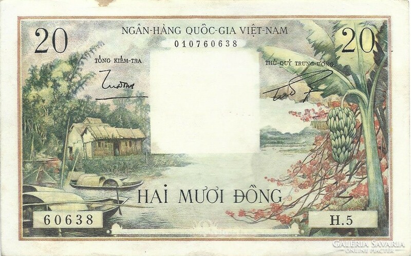 20 dong 1956 Dél Vietnám Gyönyörű