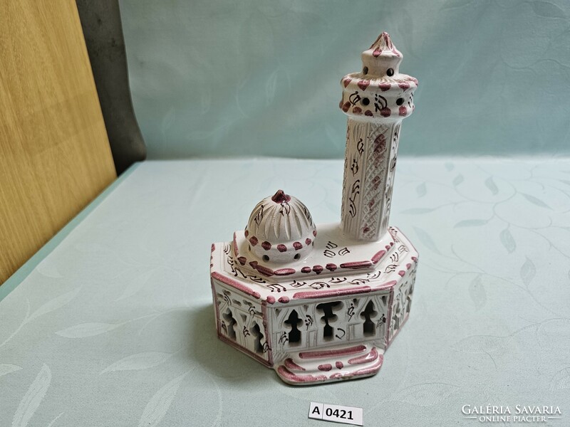 A0421 ceramic minaret 25x18x10 cm