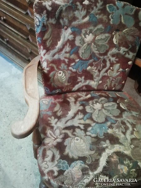 A pair of retro large armchairs