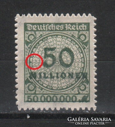 Tévnyomatok, érdekességek  1259 (Reich) Mi 321 B P HT     7,00 Euró postatiszta
