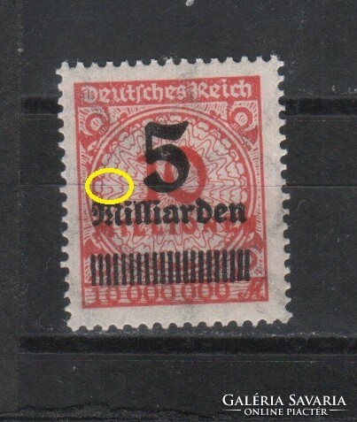 Tévnyomatok, érdekességek  1266 (Reich) Mi 327 A P HT     4,00 Euró postatiszta