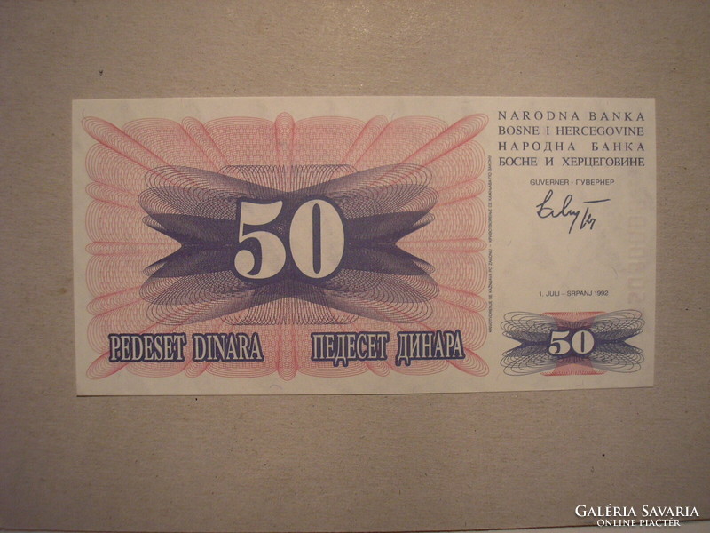Bosnia and Herzegovina-50 dinars 1992 unc