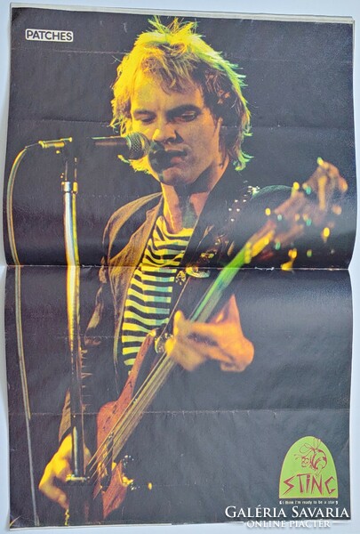 Patches magazine 80/3/1 sting poster squeeze farrah fawcett