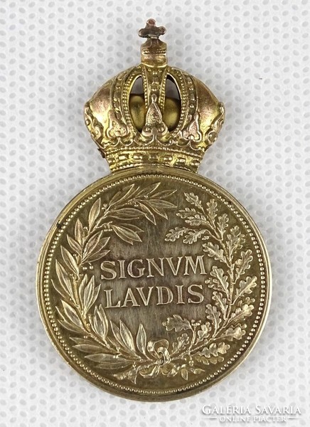 1O599 Antik Ferenc József SIGNUM LAUDIS monarchiás kitüntetés
