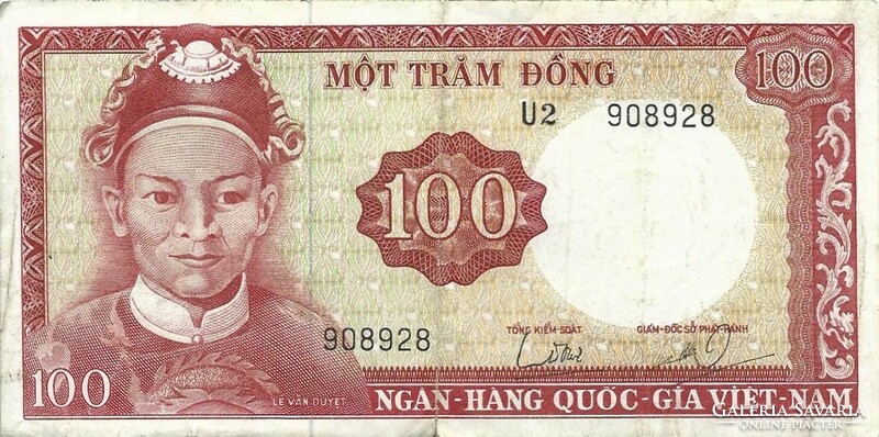 100 dong 1966 Dél Vietnam 2.