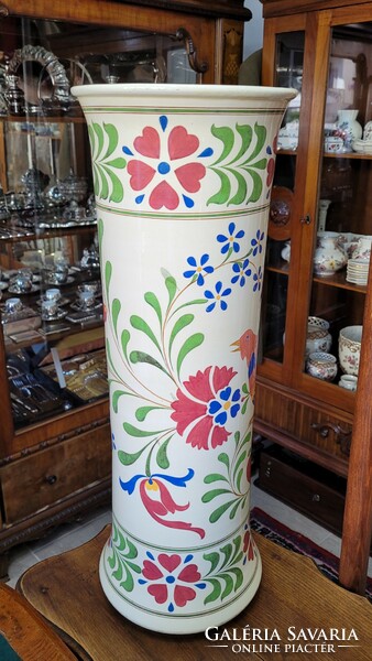 Antik Zsolnay óriás méretű váza " Nikelszky Géza - magyaros szecesszió "