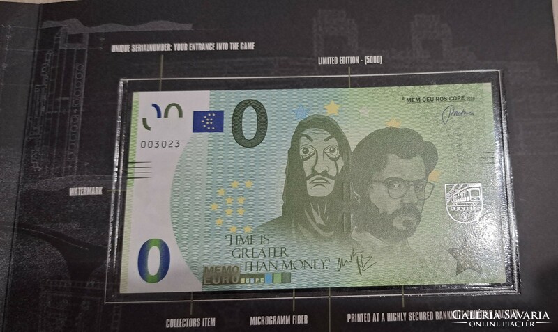 0 MEMO EURO La casa de papel
