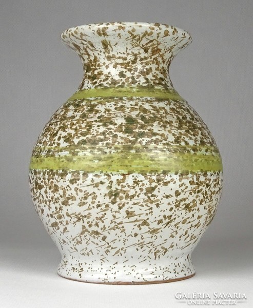 1O745 retro industrial art splashed glazed ceramic vase ornament vase 15.5 Cm