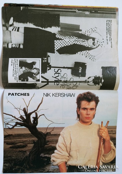 Patches magazin 85/2/23 Kane Gang + Nik Kershaw + Howard Jones poszterek Lenny Henry Rockies