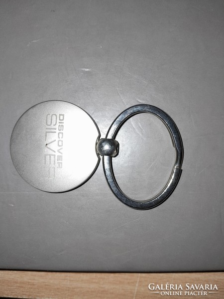 Key holder (advertising: discover silver - metal)