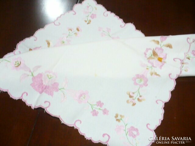 Beautiful pink Kalocsa tablecloth