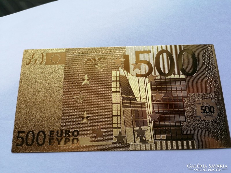 7db-os 24 karátos Aranyozott plasztik Euro sor!!!