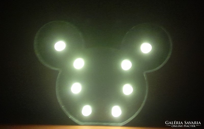 Mickey Mause elemmel működő éjszakai lámpa gyerekeknek