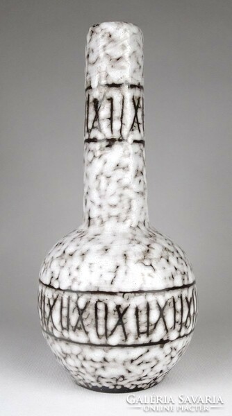 1O985 Mid century fehér kerámia váza 29.5 cm