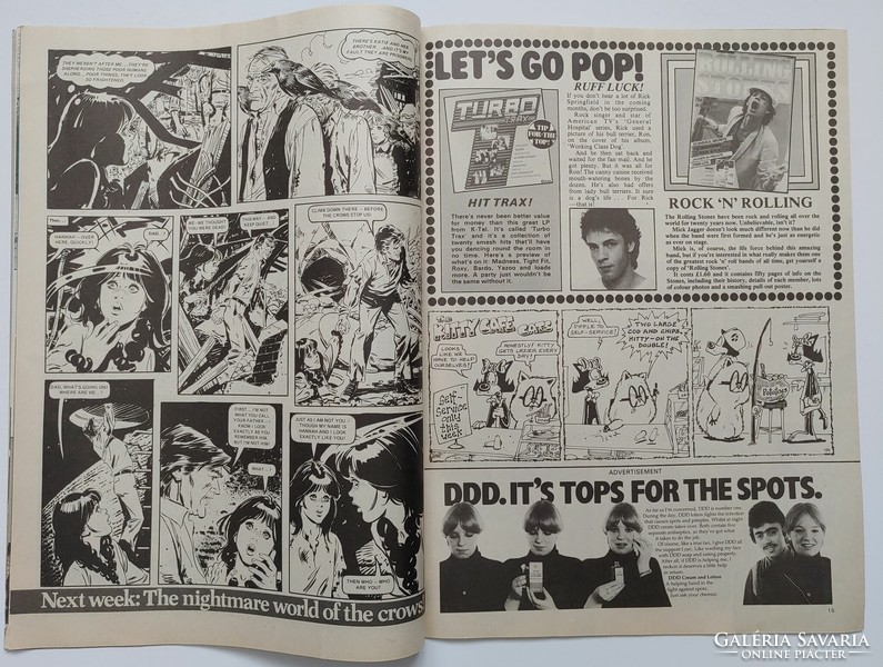 Girl magazin 82/9/11 Nick Heyward Haircut 100 poszter + Springfield Rolling Stones