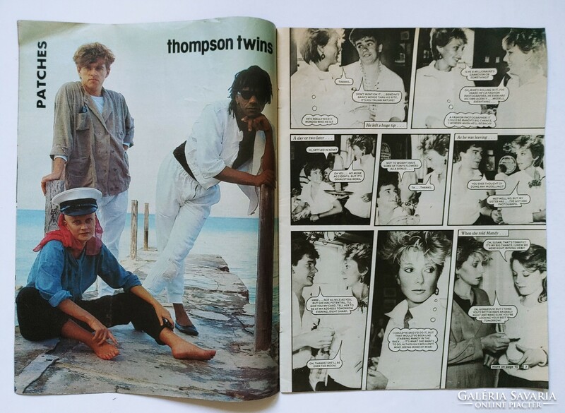 Patches magazine 8/31/85 jamie rae thompson twins terry hall nick heyward posters marillion norman