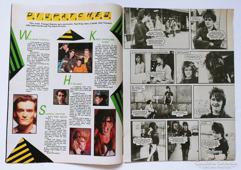 Patches magazin 86/4/5 Nik Kershaw + Michael Praed poszterek Big Audio Dynamite