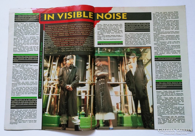 Patches magazine 86/11/1 hollywood beyond + martin degville posters michael le vell art of noise