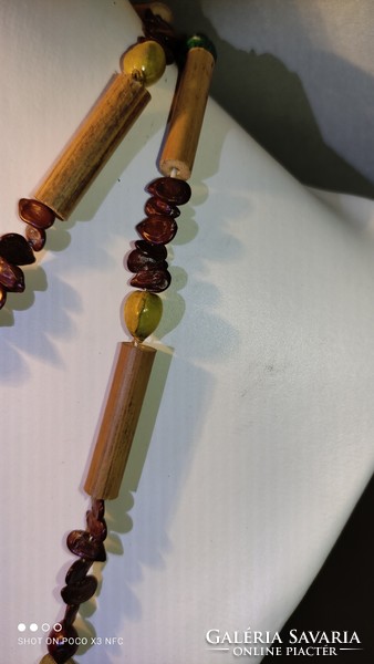Handcrafted fruit chain made of unique exotic seeds 98 cm 2 pieces available price per piece