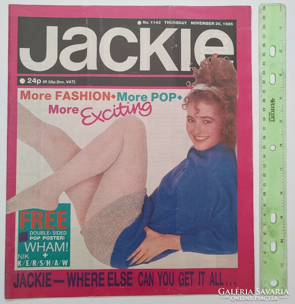 Jackie magazine 11/30/85 wham nik kershaw paul king michael praed morgan mcvey