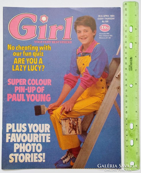 Girl magazine 84/4/28 paul young poster + duran duran nik kershaw thompson twins